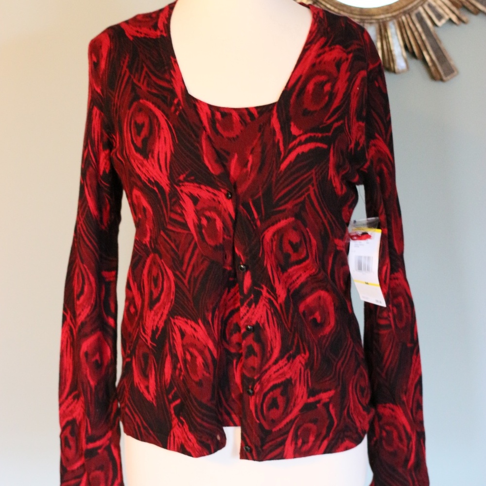 Jones New York cardigan and tank sweater set. nwt